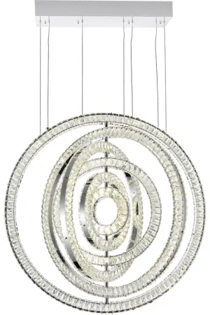 Celina LED 5 inch Chrome Down Chandelier Ceiling Light Special Discount