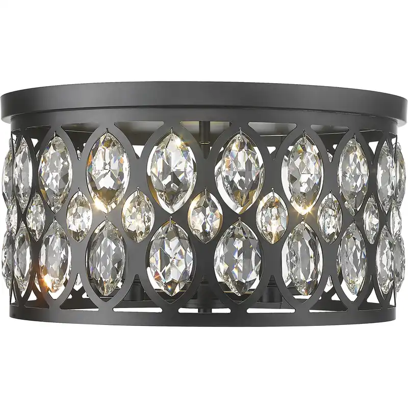 Express Delivery Dealey 5 Light 18 inch Matte Black Flush Mount Ceiling Light