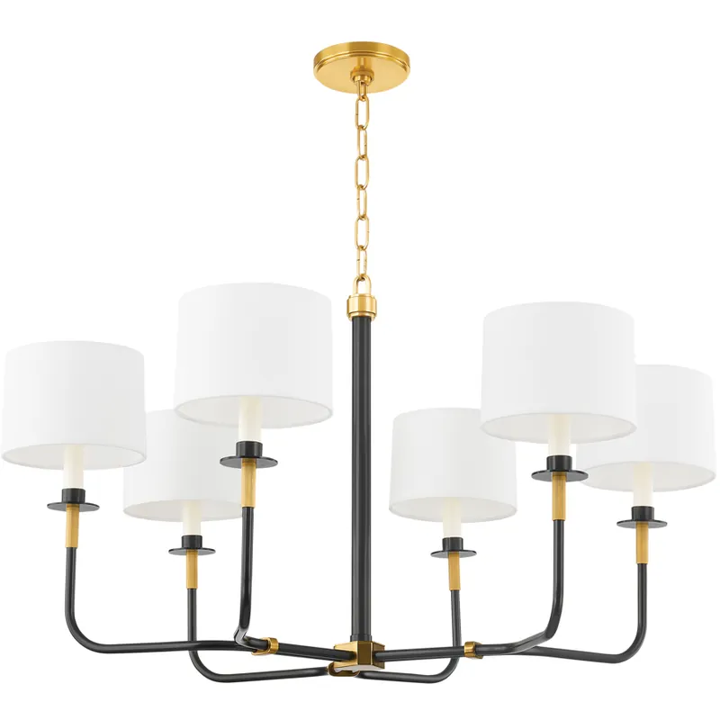 Fast Shipping Paramus 1 Light 36 inch Aged Old Bronze Chandelier Ceiling Light