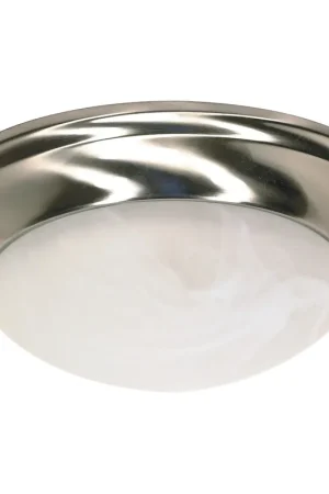 Brentwood 1 Light 12 inch Brushed Nickel Flush Mount Ceiling Light Direct From Manufacturer