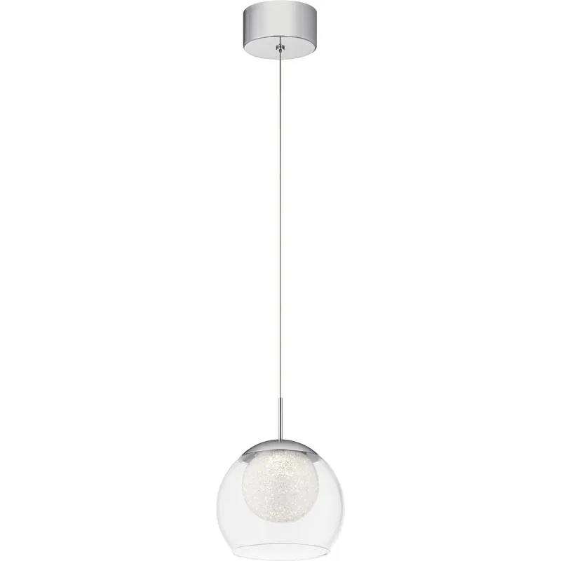 Lexi LED 8 inch Chrome Mini Pendant Ceiling Light Popular