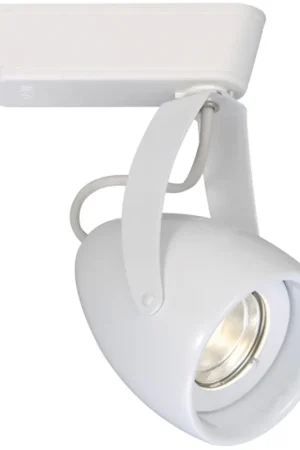 Clearance Impulse 1 Light 120 White J Track Fixture Ceiling Light in 3000K
