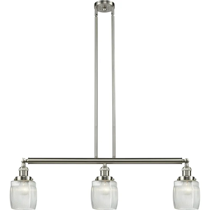 Franklin Restoration Colton LED 38 inch Brushed Satin Nickel Island Light Ceiling Light, Franklin Restoration Today Only