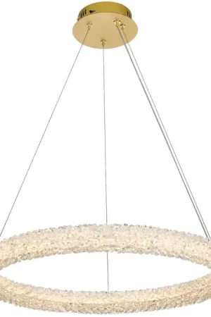 Bowen 1 Light 26 inch Satin Gold Chandelier Ceiling Light Direct From Manufacturer