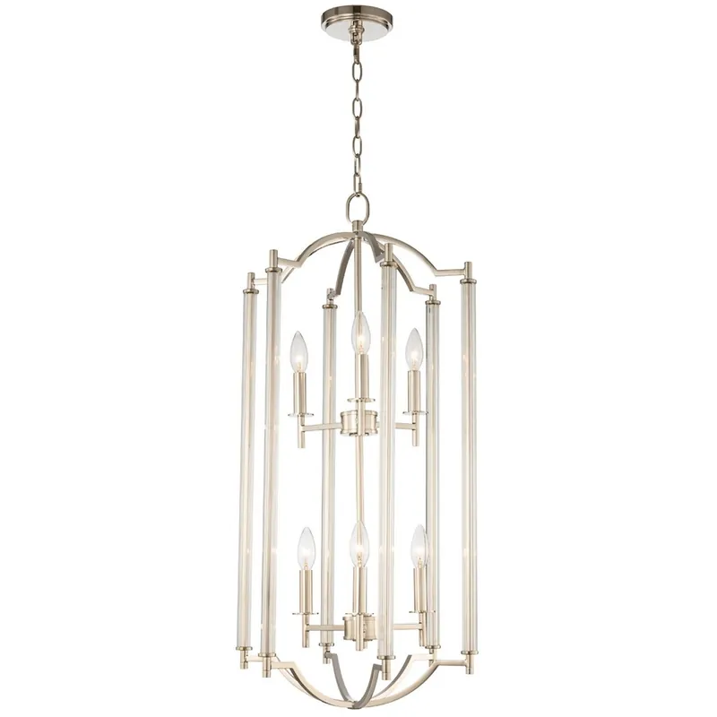 Provence 6 Light 16 inch Polished Nickel Foyer Chandelier Ceiling Light Bulk Order