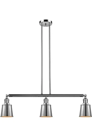 Buy Today Franklin Restoration Addison 3 Light 38 inch Polished Nickel Island Light Ceiling Light, Franklin Restoration