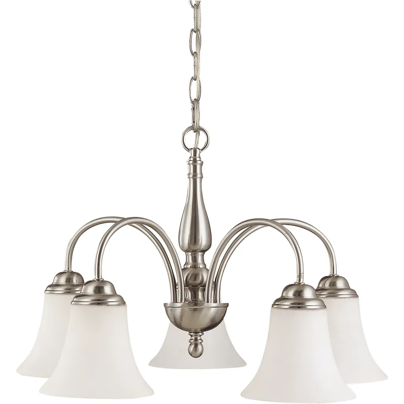 Dupont 5 Light 22 inch Brushed Nickel Chandelier Ceiling Light Authentic