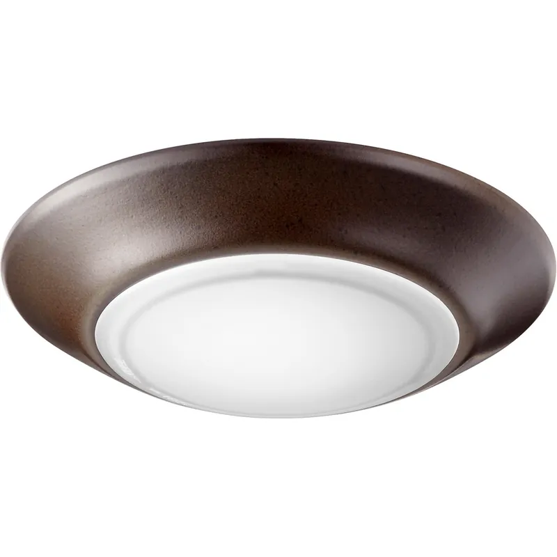 Budget Fort Worth 1 Light 6 inch Oiled Bronze Flush Mount Ceiling Light, Pack of 24