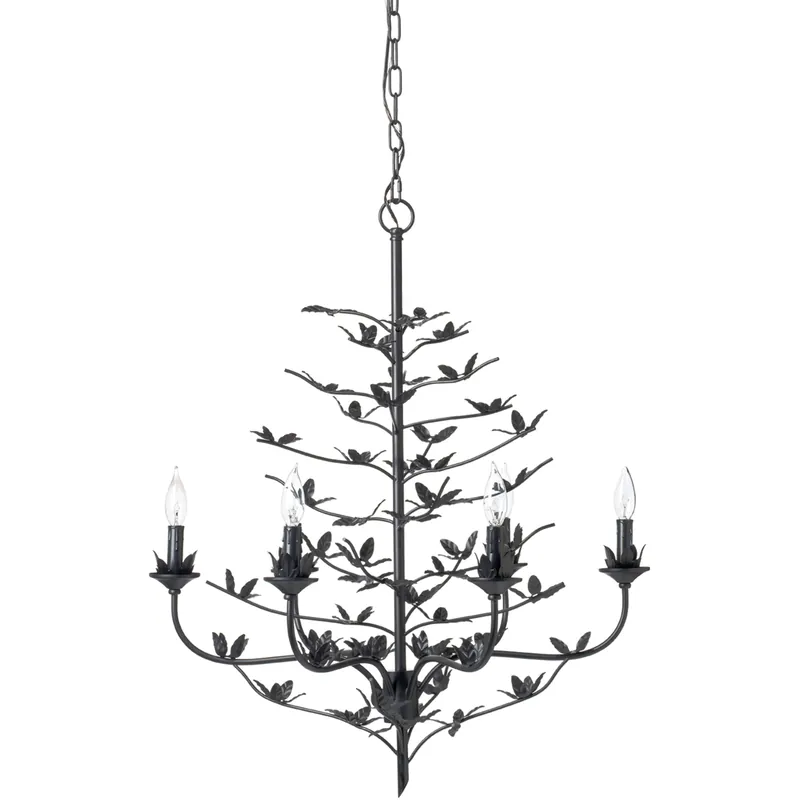 Blooming 12 Light 30 inch Black Chandelier Ceiling Light Special Offer