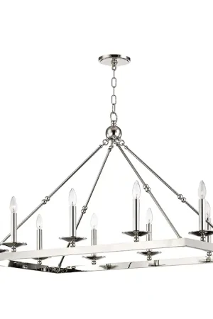 Allendale 10 Light 23.25 inch Polished Nickel Chandelier Ceiling Light Best Seller