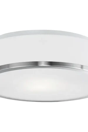 Big Sale Charlie 2 Light 11.5 inch Brushed Nickel Flush Mount Ceiling Light