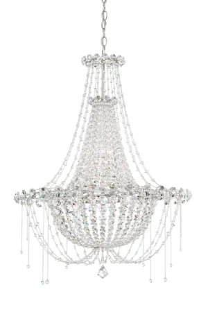 Chrysalita 6 Light Polished Stainless Steel Chandelier Ceiling Light in Radiance Bargain