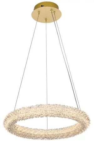 Bowen 1 Light 18 inch Satin Gold Chandelier Ceiling Light Flash Sale