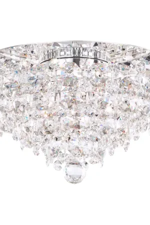 Baronet 4 Light Polished Stainless Steel Flush Mount Ceiling Light in Radiance Shop Now
