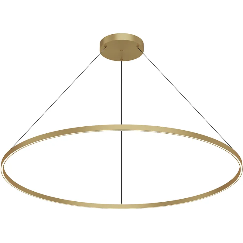 Next Day Delivery Cerchio LED 59 inch Brushed Gold Pendant Ceiling Light