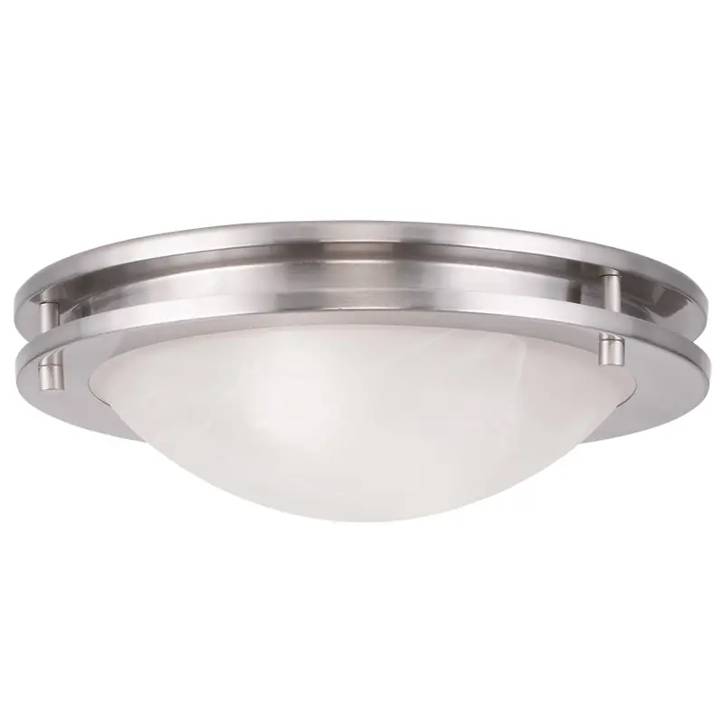 Final Sale Ariel 2 Light 11 inch Brushed Nickel Flush Mount Ceiling Light