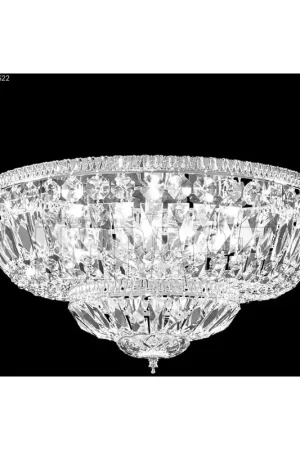 Zoe 8 Light 18 inch Silver Flush Mount Ceiling Light Secure Checkout