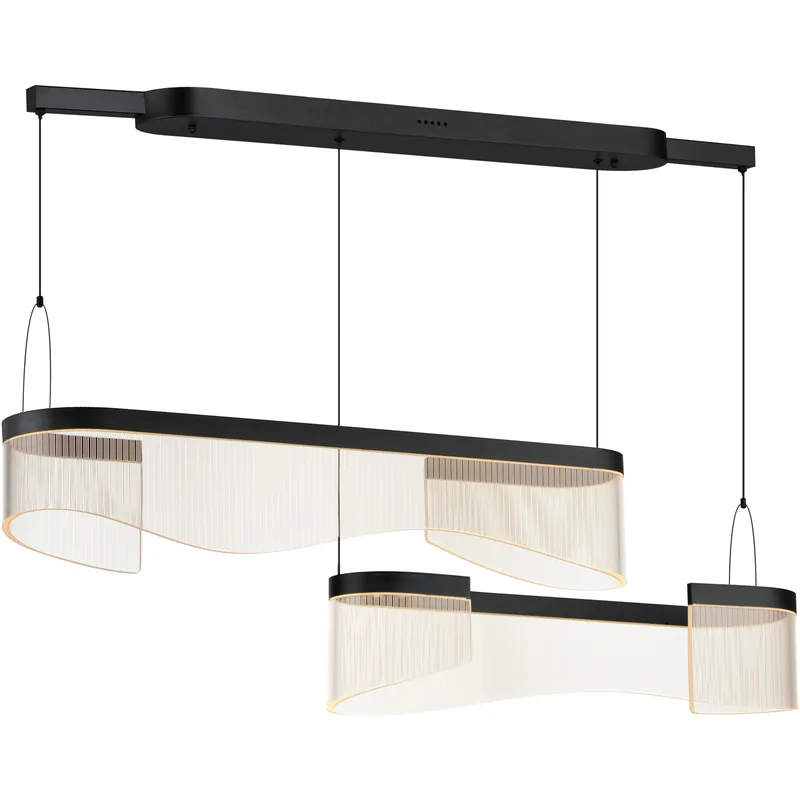Sonata LED 47.25 inch Black Linear Pendant Ceiling Light Flash Sale
