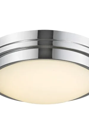 Cermack St. LED 17 inch Polished Chrome Flush Mount Ceiling Light Fresh Stock