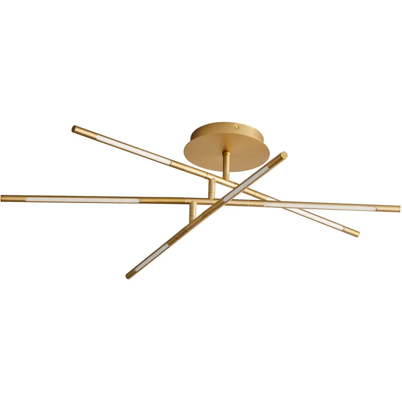 Palillos LED 33 inch Aged Brass Flush Mount Ceiling Light Bulk Order