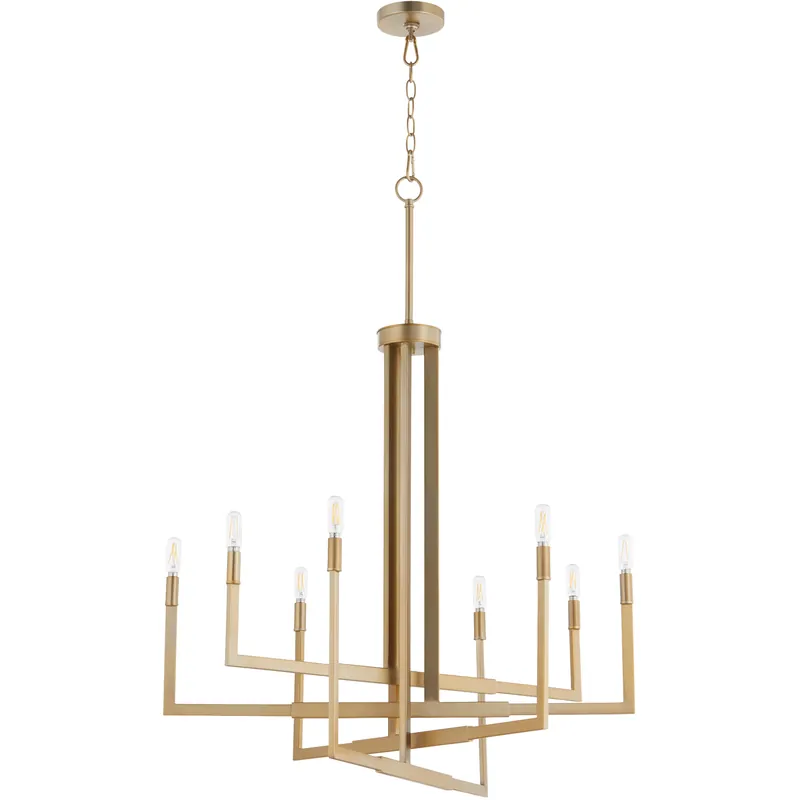 Limited Offer Bolero 8 Light 31 inch Aged Brass Chandelier Ceiling Light