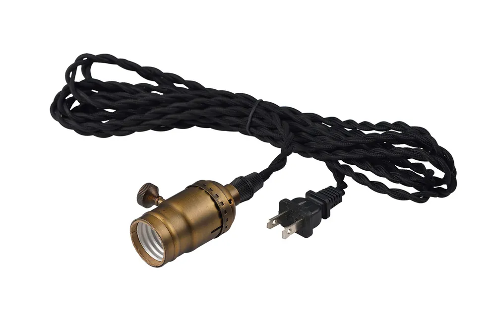 Early Electric 1 Light 2 inch Black/Antique Brass Single Pendant Ceiling Light Limited Edition