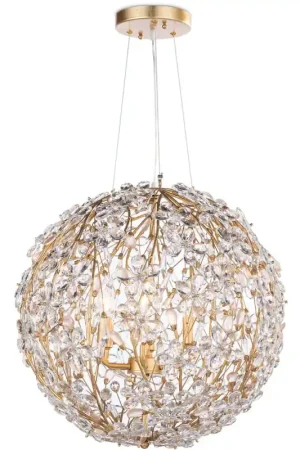 Cheshire 6 Light 20 inch Gold Leaf Chandelier Ceiling Light, Small Hot Picks