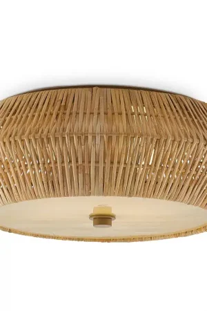 Antibes LED 18.25 inch Natural/Honey Beige Flush Mount Ceiling Light Last Chance