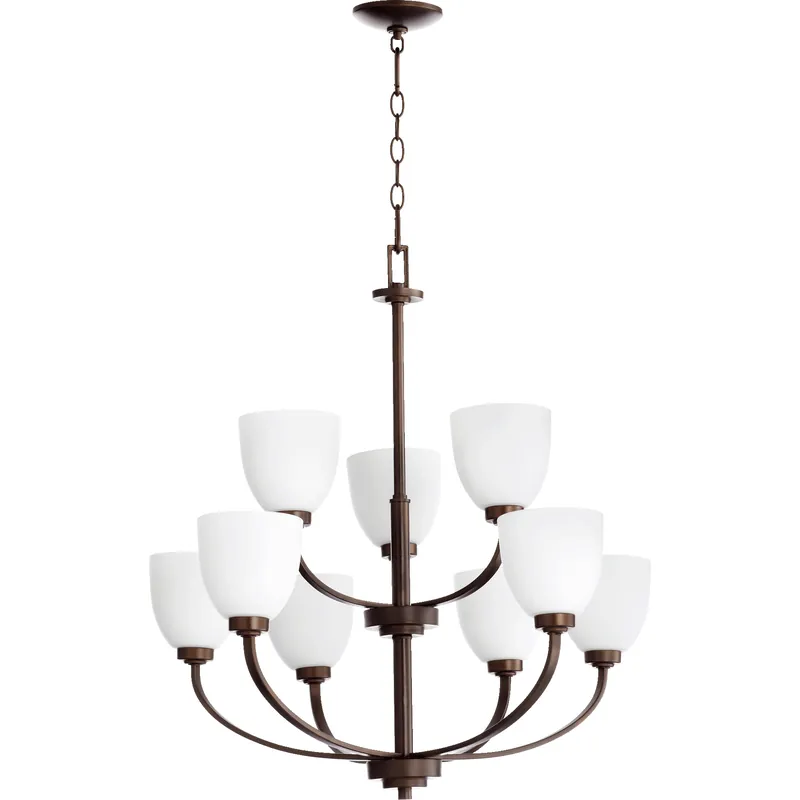 Reyes 9 Light 31 inch Oiled Bronze Chandelier Ceiling Light Discount