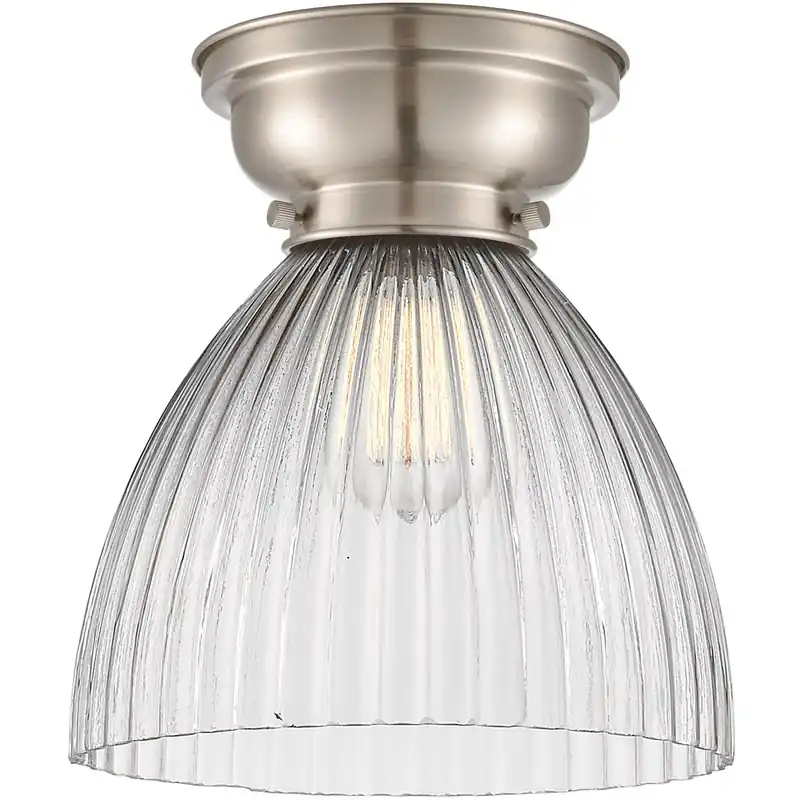 Aditi Seneca Falls 1 Light 10 inch Brushed Satin Nickel Flush Mount Ceiling Light, Aditi Direct From Factory