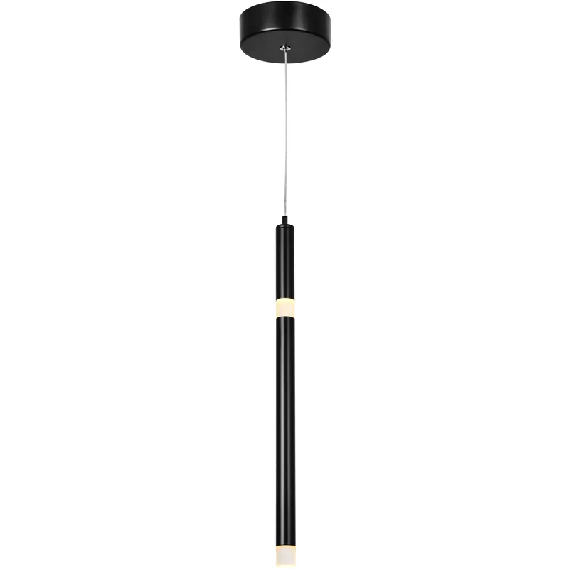Flute LED 5 inch Black Pendant Ceiling Light Free Delivery