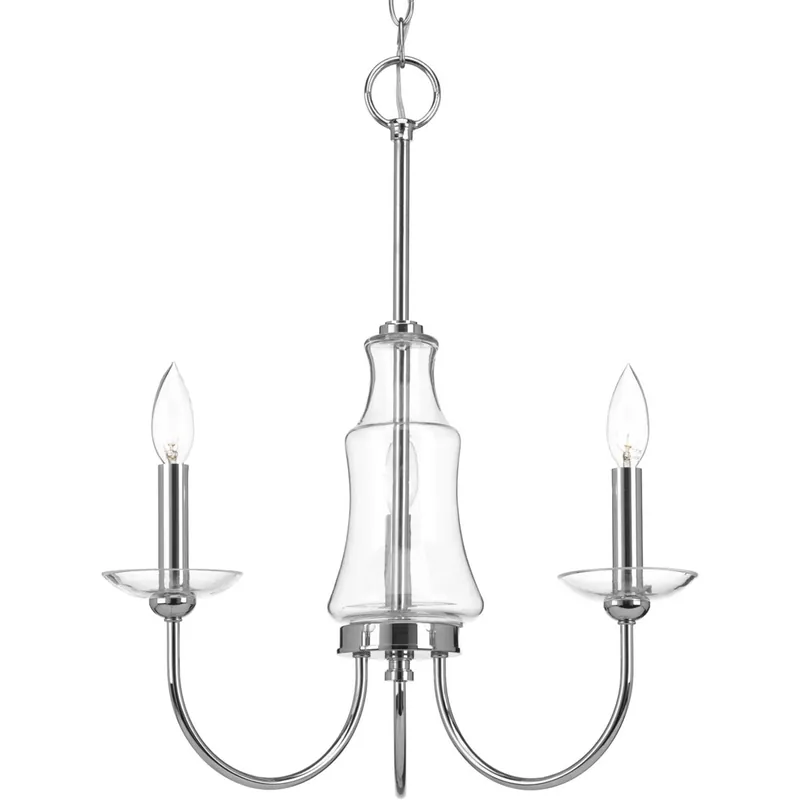 Maritime 3 Light 19.38 inch Polished Chrome Chandelier Ceiling Light Warranty Included