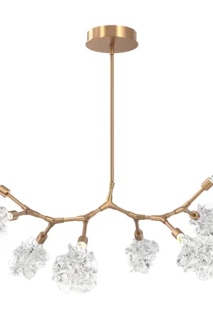 Blossom LED 49.3 inch Novel Brass Linear Pendant Ceiling Light in 2700K LED, Modern Branch Best Price