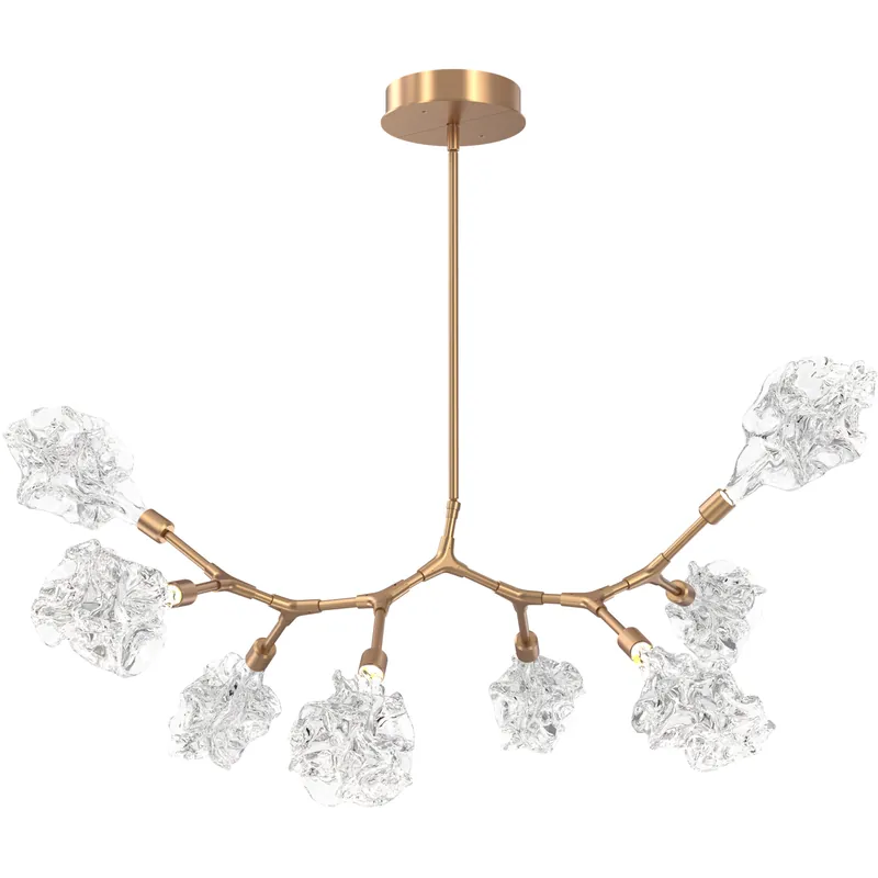 Blossom LED 49.3 inch Novel Brass Linear Pendant Ceiling Light in 2700K LED, Modern Branch Best Price