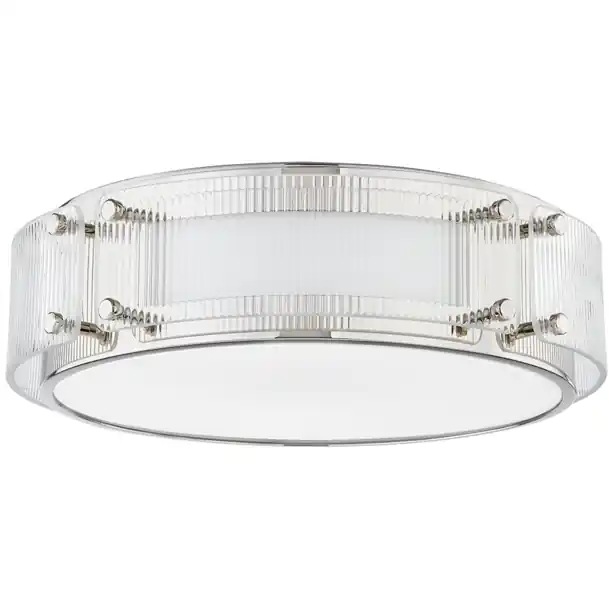 Clifford LED 14 inch Polished Nickel Flush Mount Ceiling Light Seasonal Sale