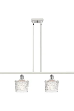 Ballston Niagra 4 Light 48 inch White and Polished Chrome Island Light Ceiling Light, Ballston Order Now