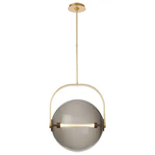 Sean Lavin Fues Line-Voltage Pendant Ceiling Light in Transparent Smoke Glass Get Yours