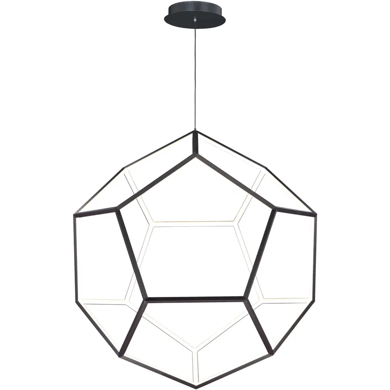 Super Sale Penta LED 40 inch Black Single Pendant Ceiling Light