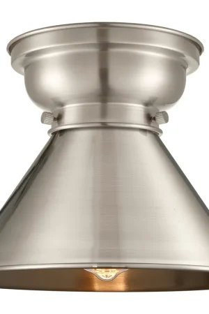 Aditi Briarcliff LED 10 inch Brushed Satin Nickel Flush Mount Ceiling Light, Aditi Editor’s Pick