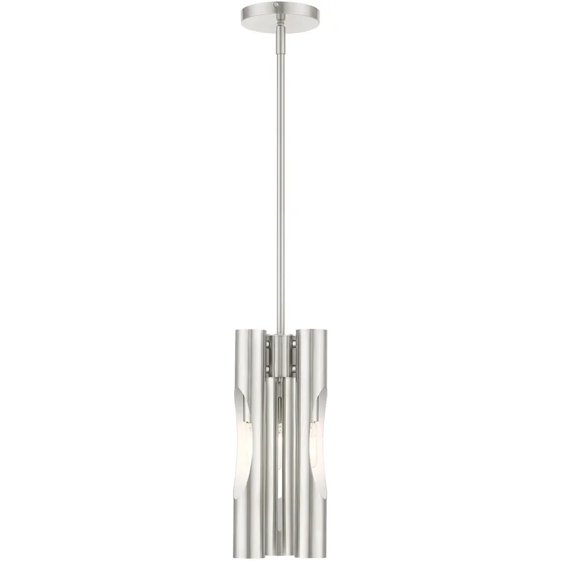 Acra 3 Light 6 inch Brushed Nickel Pendant Chandelier Ceiling Light Affordable