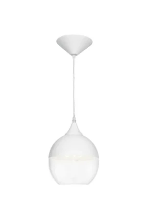 Clearance Robertson Blvd. 1 Light 8 inch White Pendant Ceiling Light