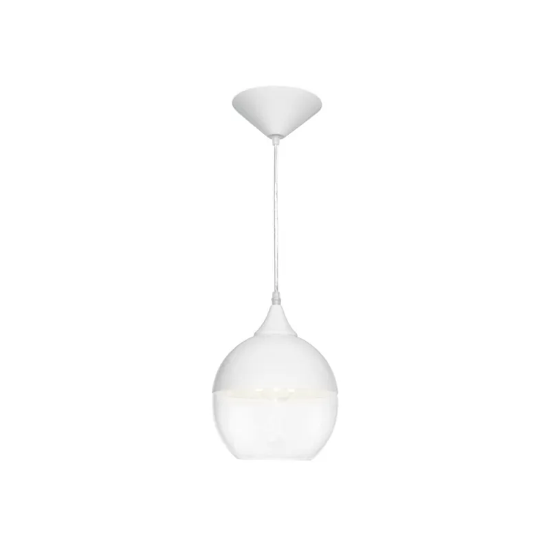 Clearance Robertson Blvd. 1 Light 8 inch White Pendant Ceiling Light