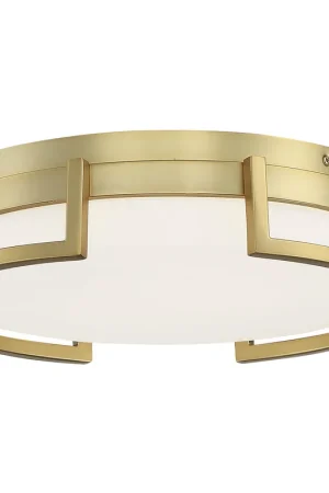 Bezel Set LED 15 inch Honey Gold Flush Mount Ceiling Light In Demand