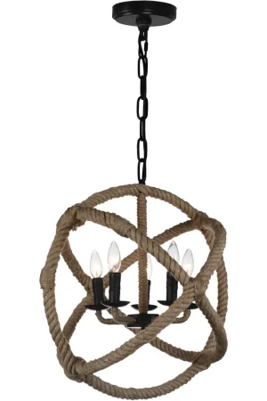 Buy Direct Padma 5 Light 21 inch Black Up Chandelier Ceiling Light