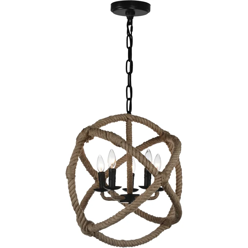 Buy Direct Padma 5 Light 21 inch Black Up Chandelier Ceiling Light