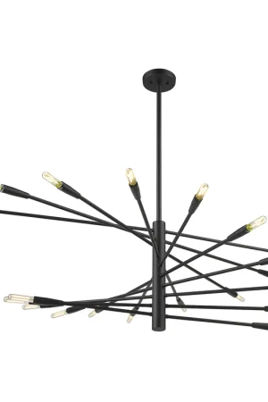 Brand New Ascension 20 Light 47.5 inch Matte Black Chandelier Ceiling Light