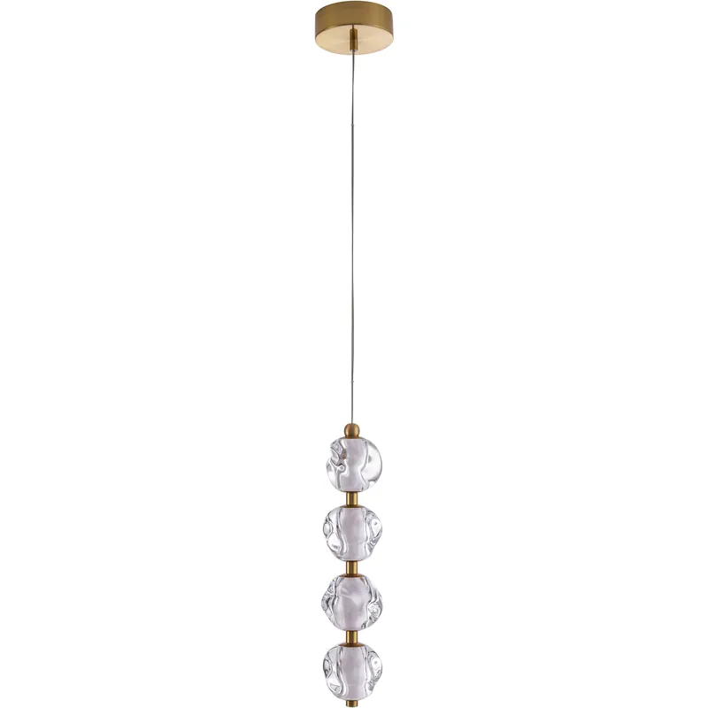 Brand New Jackie LED 6.3 inch Satin Brass Pendant Ceiling Light