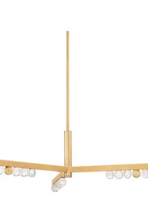 Annecy LED 50.5 inch Vintage Brass Chandelier Ceiling Light While Supplies Last