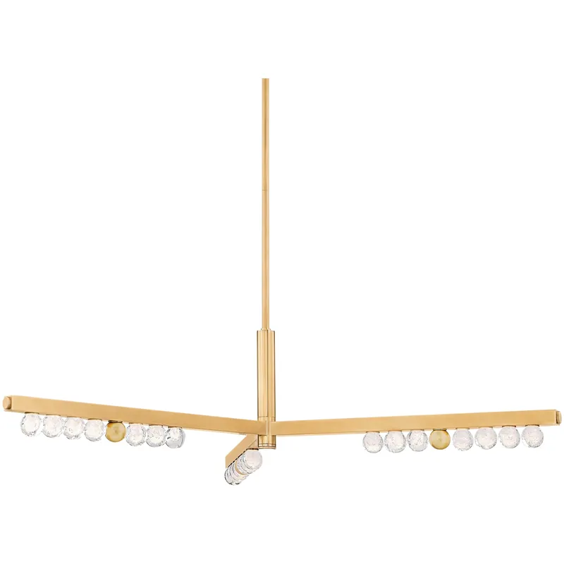 Annecy LED 50.5 inch Vintage Brass Chandelier Ceiling Light While Supplies Last