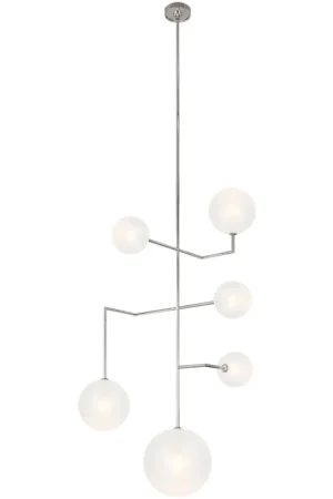 AERIN Linnea LED 27.5 inch Polished Nickel Entry Chandelier Ceiling Light Must Have